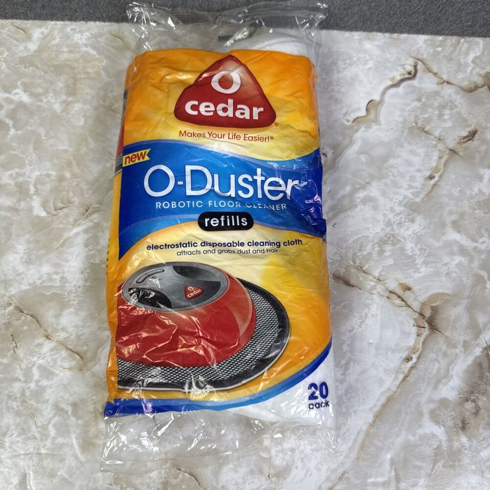 O Cedar O Duster Refills 20 Pads Robotic Floor Cleaner Cloths New